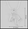 Fashion Cute Animal Horse Pendant Necklace For Women Dainty Silver Color Chain Clothing Costume Jewelry Accessories Wholesale