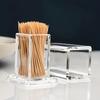 2pcs Toothpick Holder - Clear and Sturdy Stand, Suitable for Home and Restaurant Use