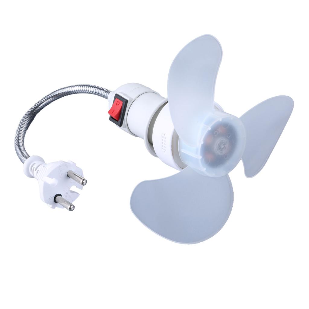E27 LED Bulb Fan AC85-265V 5W Angle Adjustable Led Light Bulb Fan with On/Offs Switches For Home Cooling Light Fan