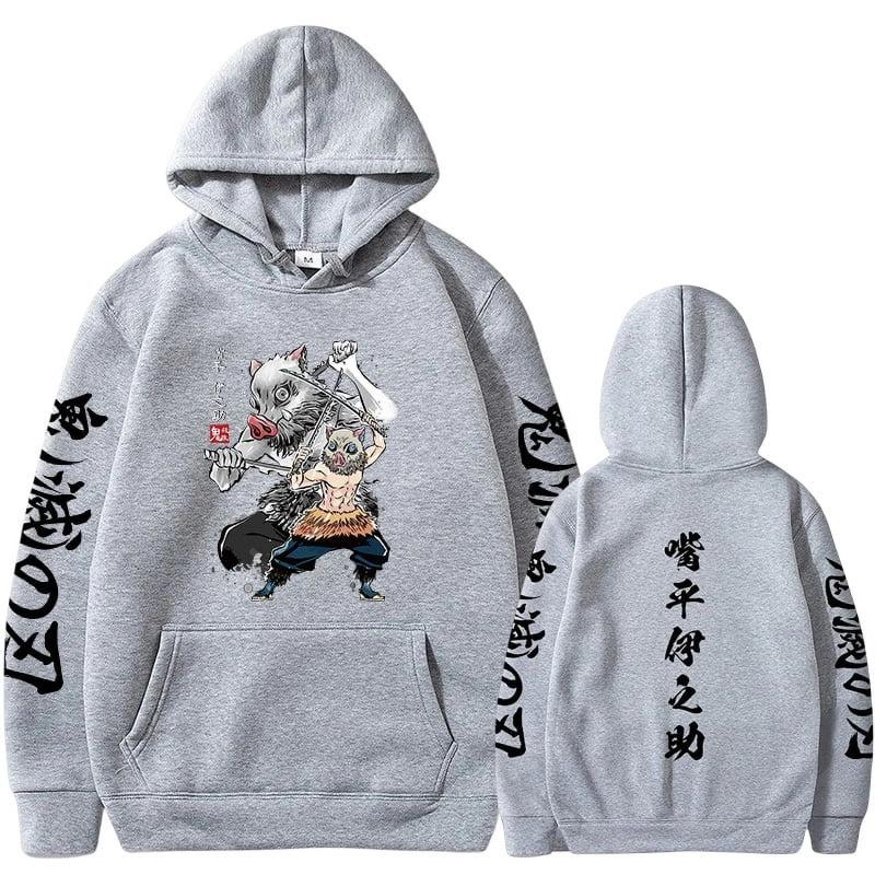Japanese Animation Hoodies Print Fashion Sweatshirt Hip Hop Casual Unisex Autumn Winter Fleece Streetwear Male Sudaderas