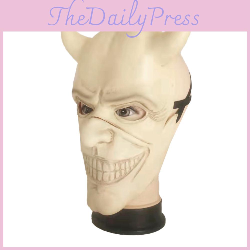 The Black Phone Face Mask Latex Horror Prop For Party Decorations And Costumes