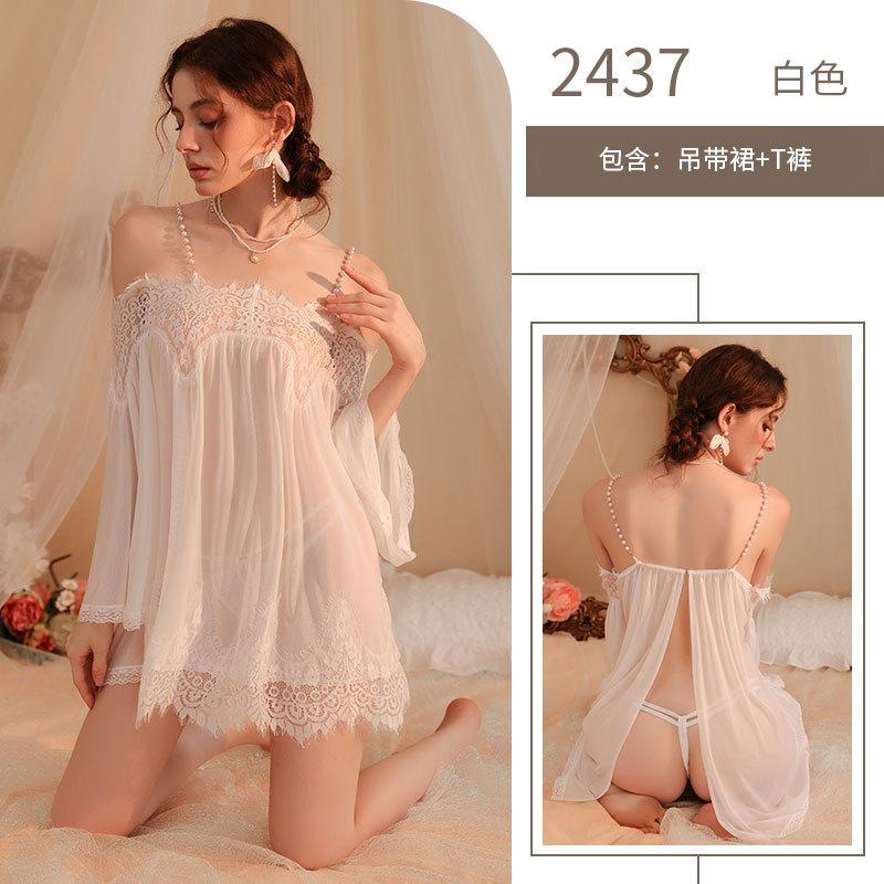 Sexy underwear perspective sexy mesh, hot teasing, free of suspenders