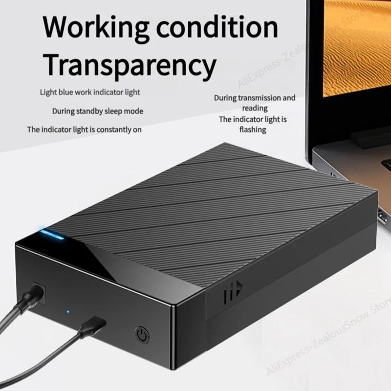 Корпус для 2.5/3.5-дюймового HDD USB 3.0 к SATA Внешний Жесткий Диск Поддержка 12 ТБ Корпус для Жесткого Диска 5 Гбит/с Высокоскоростной Адаптер для ПК Ноутбука