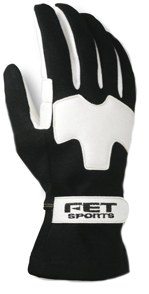 Легкие перчатки FET Sports 3D L FT3DLW07 черные/белые