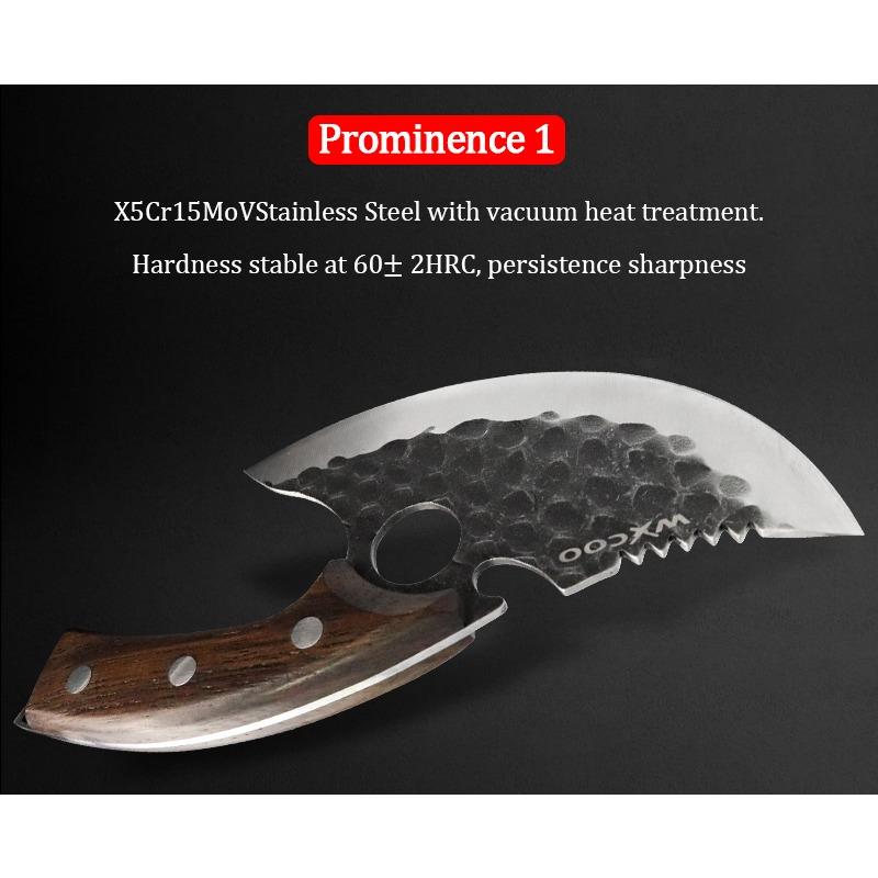 Professional Kitchen Knives Cooking Bread Knife Steak Knife Family Dinner Knife Wooden Kitchen Sharp Stainless Steel Cutting Knife