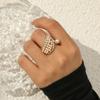 Модное кольцо в стиле ретро, ​​креативное кольцо с бриллиантом, регулируемое кольцо с регулируемым отверстием, кольцо в богемном этническом стиле, модное кольцо