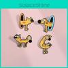 Unique Alloy Cartoon Character Brooch Perfect For Personalized Winter Outfits