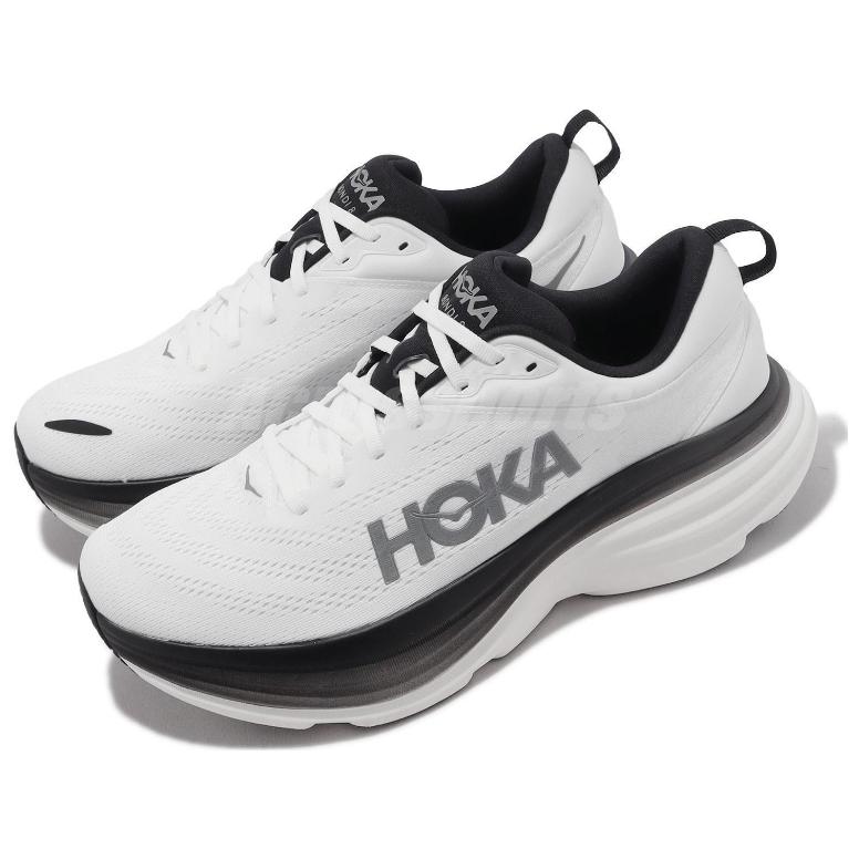 HOKA One One Bondi 8 2E Широкие 'Белый Черный' 1127953-WBLC