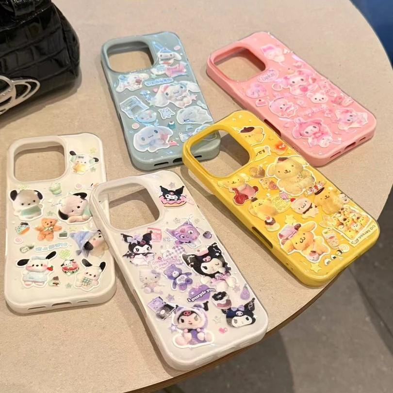 Узор "Метеорит" Sanrio для чехла на мобильный телефон Apple 17 Pro iPhone15/16 fold 13 милый 14 мягкий чехол 12