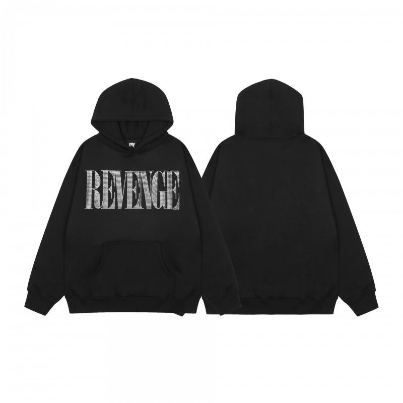 Мужская оверсайз толстовка с вышивкой в виде черепа и позвоночника Streetwear Повседневная толстовка-пуловер Смесь хлопка Свободный крой