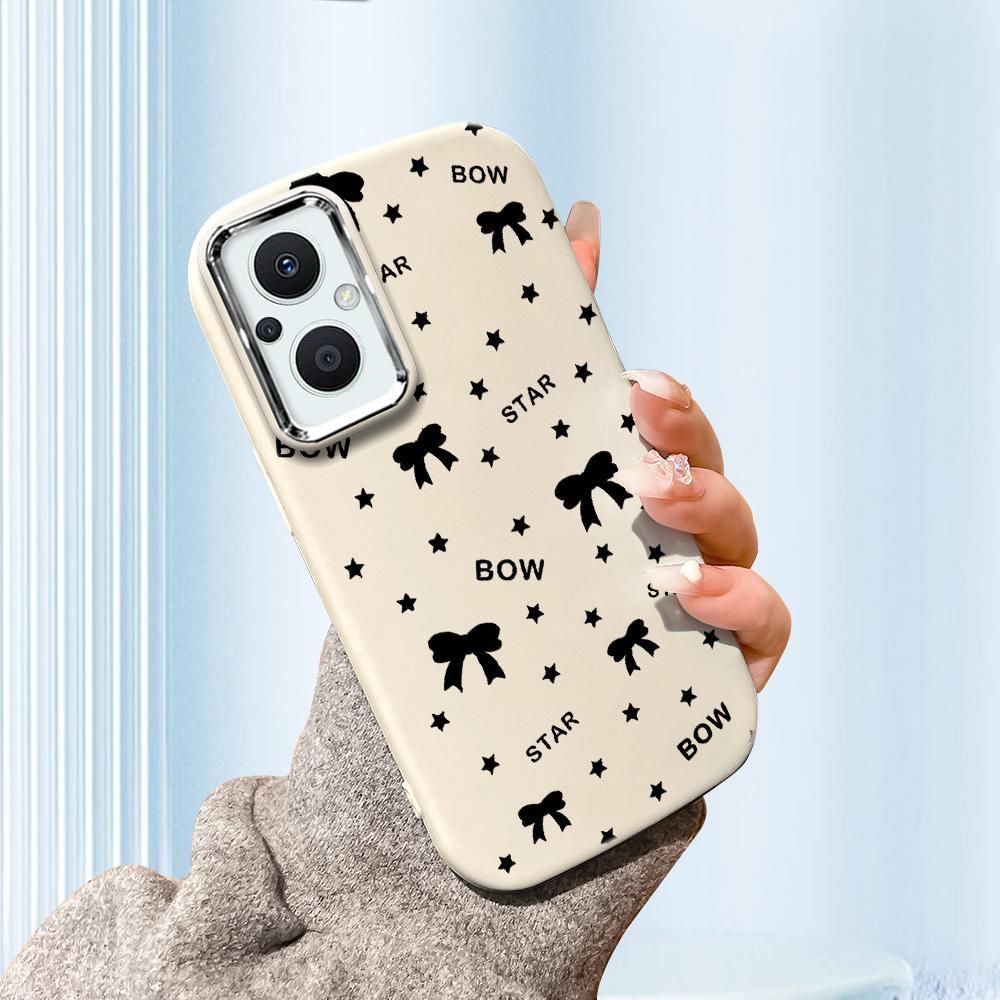 Для Vivo V23 V25 V27 V29 V30 Y27S Y28 Y33S Y36 Infinix Hot30I Hot40 Tecno Spark20 Мультяшный Черный Кот Серебристый Край Мягкий Жидкий Силиконовый Защитный Чехол