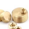 1/8" 1/4" 3/8" 1/2" Npt Латунная Внутренняя Шестигранная Резьба Гнездо Трубная Заглушка
