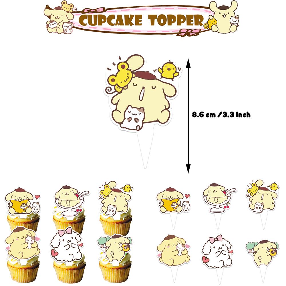 32pcs Pompompurin Party Decorations Included a Banner, Cake Toppers, Balloons