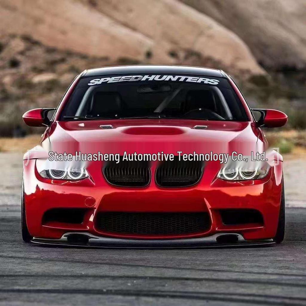 Compatible with 06 BMW 3 Series E92/E93 GT4 Style Carbon Fiber Front Lip Spoiler