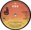 7inch Record CHICAGO - If You Leave Me Now SCBS5958 CBS 1978 UK Rock Used
