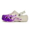 Classic Platform Clog 811 Manufacturing Winding Scene Special Shoe Box Fluid Splash Ink Hole Shoes Women's Bone White Purple