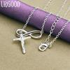 925 Sterling Silver Cross Pendant Necklace Wedding Charm Jewelry