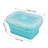 2PCS Silicone Food Storage Container Collapsible Design Refrigerator Storage Box  For Camping