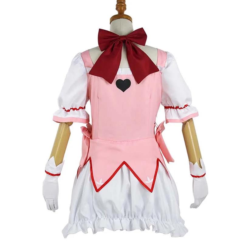 Костюм для косплея Канамэ Мадоки, аниме Madoka Magica, школьная форма Хомуры, платье с чокером, перчатки, носки, костюмы на Хэллоуин