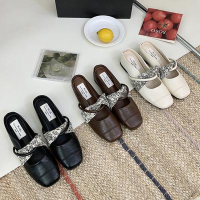 Летние женские мюли с закрытым носком, шлепанцы, модные туфли на танкетке, элегантные туфли-лодочки для платья