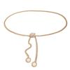 Simulation Fashion Pink Gemstone Decoration Women Casual Waist Chain For Daily