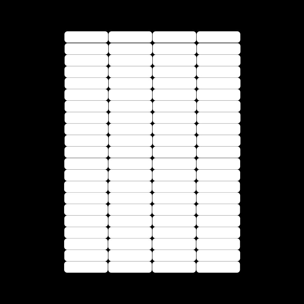 Inkjet Office School Supplies Stationery A4 Package Label White Stickers Self Adhesive Sticky Tag