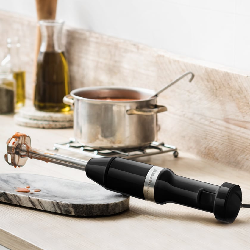 Kitchenaid 5Khbv83 Hand Blender with Accessories Color: Gloss Black