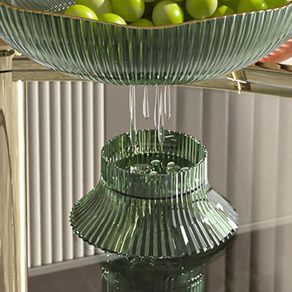 Пластиковая фруктовница на ножках с дренажным отверстием, съемное основание, для дома, гостиная, журнальный столик, для фруктов, конфет, закусок