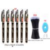 27 Pcs/lot Classic Erasable Pen Refills Rod 0.5mm Gel Pen Set Washable Handle Blue Ink For School Pen Writes Erases Stationery
