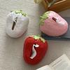 Large Capacity Strawberry Tissue Box Cute Tissue Dispenser Creative Napkins Box Living Room