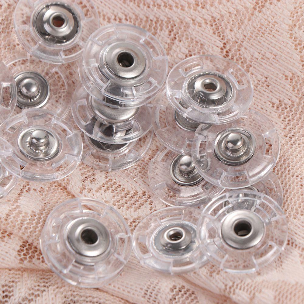 10 pcs Plastic Invisible Snap Button Fastener Transparent Snap Button Delicate Cardigan Overcoat