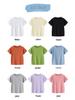 Kids' Short-Sleeve Summer T-Shirt - Korean Style Solid Color Round Neck for Boys & Girls