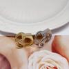 1pc Fashion Copper Open Adjustable Ring, Smooth Surface Unisex Design - Party Daily Wedding Gift, Christmas Thanksgiving