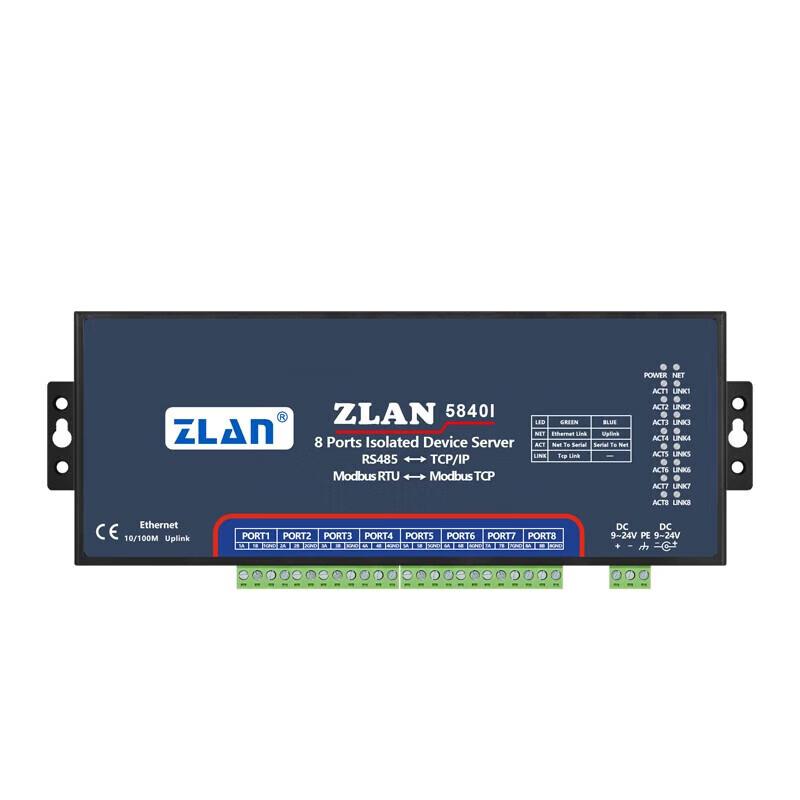ZLAN 8-Port RS485 to Ethernet Modbus Serial Server