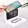 Chargers & Cradles Wireless Phone Chargers Desktop Alarm Clock 3 In 1 For Iphone