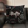 BBuffy Vampire Slayer  Cushion Cover Natural Linen Organic Fabric DoubleSided Printing Sofa Home Decor Gift Pillow Case