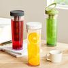 Leak-proof Cold Brew Pot 1 L Fruit Tea Pot Portable Tea and Water Separation Cup  Outdoor
