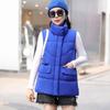 Women Autumn Winter Thicken Outwear Waistcoat Cotton Padded Stand Collar Sleeveless Warm Jacket Coat Vest