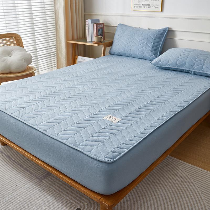 Хлопковая водонепроницаемая простыня на подкладке, утолщенная стираная хлопковая трехсекционная наматрасница Simmons
