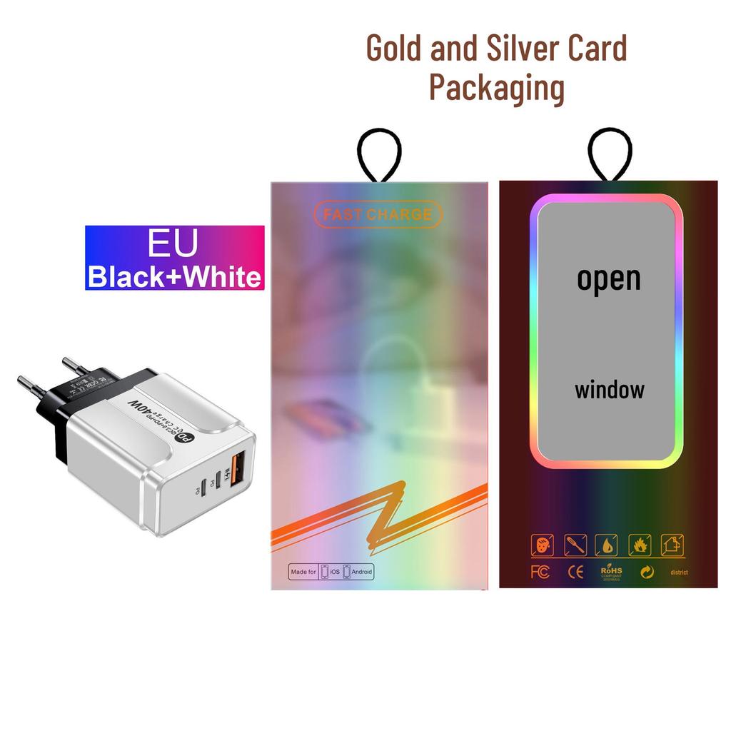 Universal Power Adapter Charger with 1 USB + 2 USB-C Ports, Compatible with US, EU, UK, AU Specifications