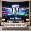 Custom Name Text Tapestry West Bromwich Albion Personalized Polyester Wall Tapestry For Bedroom And Room