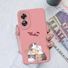Чехлы для телефонов для OPPO A15 A15S A16 A17 A17K A35 A52 A1 A1Pro, бамперы с милым котом, защита камеры с героями мультфильмов, мягкий силиконовый чехол для OPPO Fundas Coque