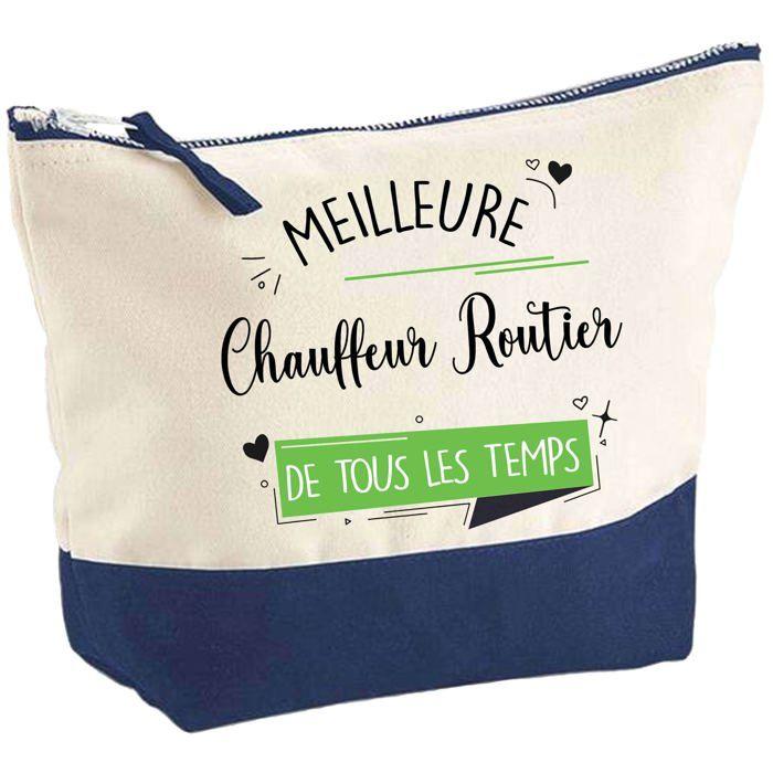 Trousse de maquillage - PLANETEE - Meilleure Chauffeur Routier - Grand format - Coton - Impression HD