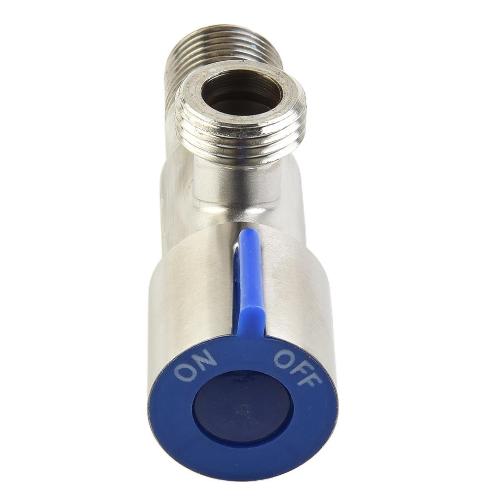 Треугольный клапан из нержавеющей стали 1/2" для ванных комнат, кухонь, запорный клапан для холодной и горячей воды, аксессуары для инструмента для замены раковины