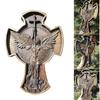 25cm Archangel Michael Natural Wood Carved Religious Icon Christian Wooden Gift for Him Housewarming Gifts for Men Catholic