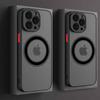 Роскошный защитный матовый чехол для беспроводной зарядки Magsafe Magnetic для iPhone 11 12 13 14 15 16 Pro Max Mini Plus, противоударный чехол