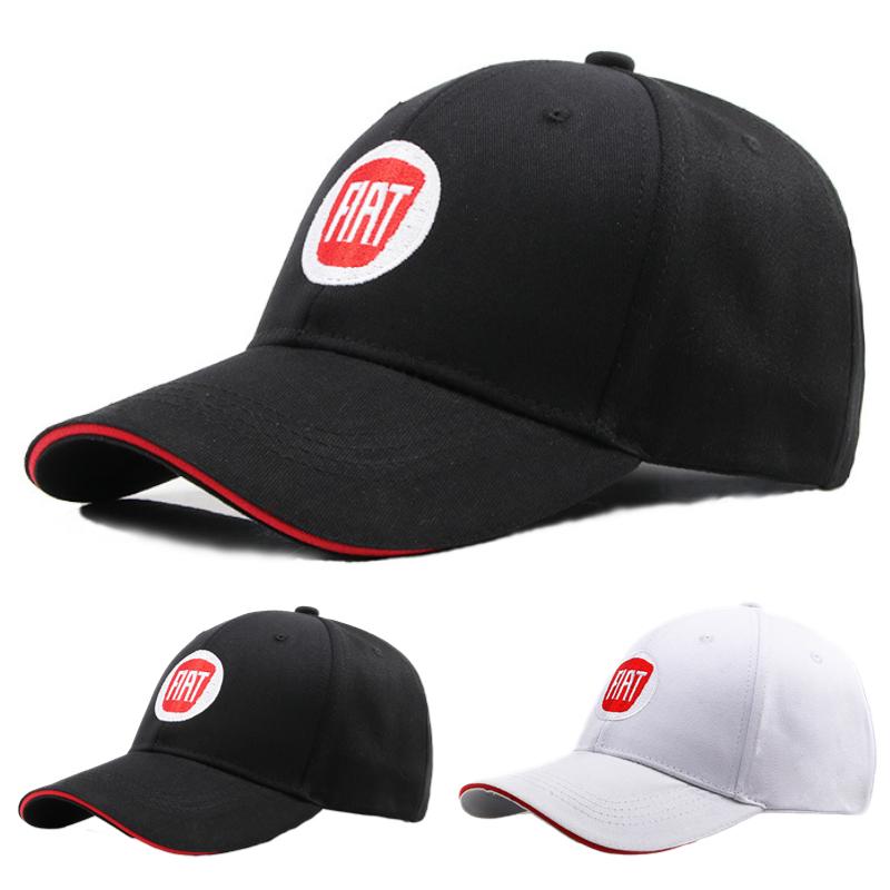 Car Emblem Original Outdoor Sports Hat Embroidery Baseball Caps Sunscreen Hat For Fiat Abarth 500 Tipo FR Panda Argo Freemont Vi