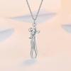 Hip Hop Embrace Couple Pendant Necklace Adjustable Length Him Her Hugging Pendant Necklace Anniversary Jewelry Valentine Day Gift