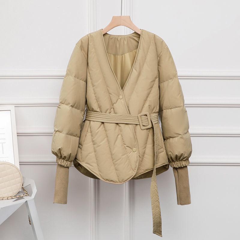 Women's Short Down Jacket Winter White Duck Down Jacket