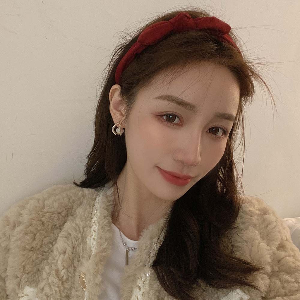 Бархатный бант Тканевый бант Аксессуары для волос Бант Обруч для волос Бант Повязка для волос Корейские повязки на голову Обруч для головы